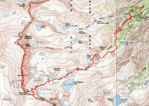 Mt. Whitney Trail Map 